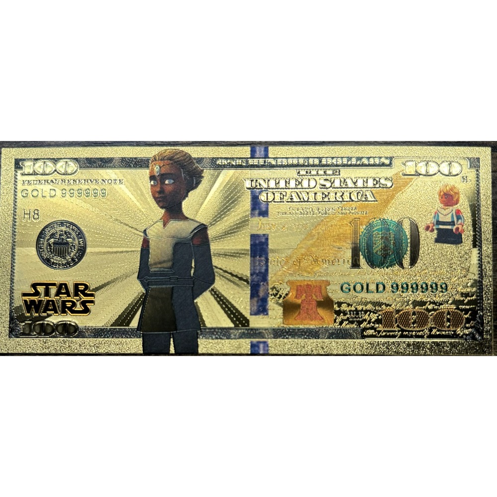 Omega - Bad Batch - Star Wars 24k‎ Gold Foil Banknote Collectible $100 Bill
